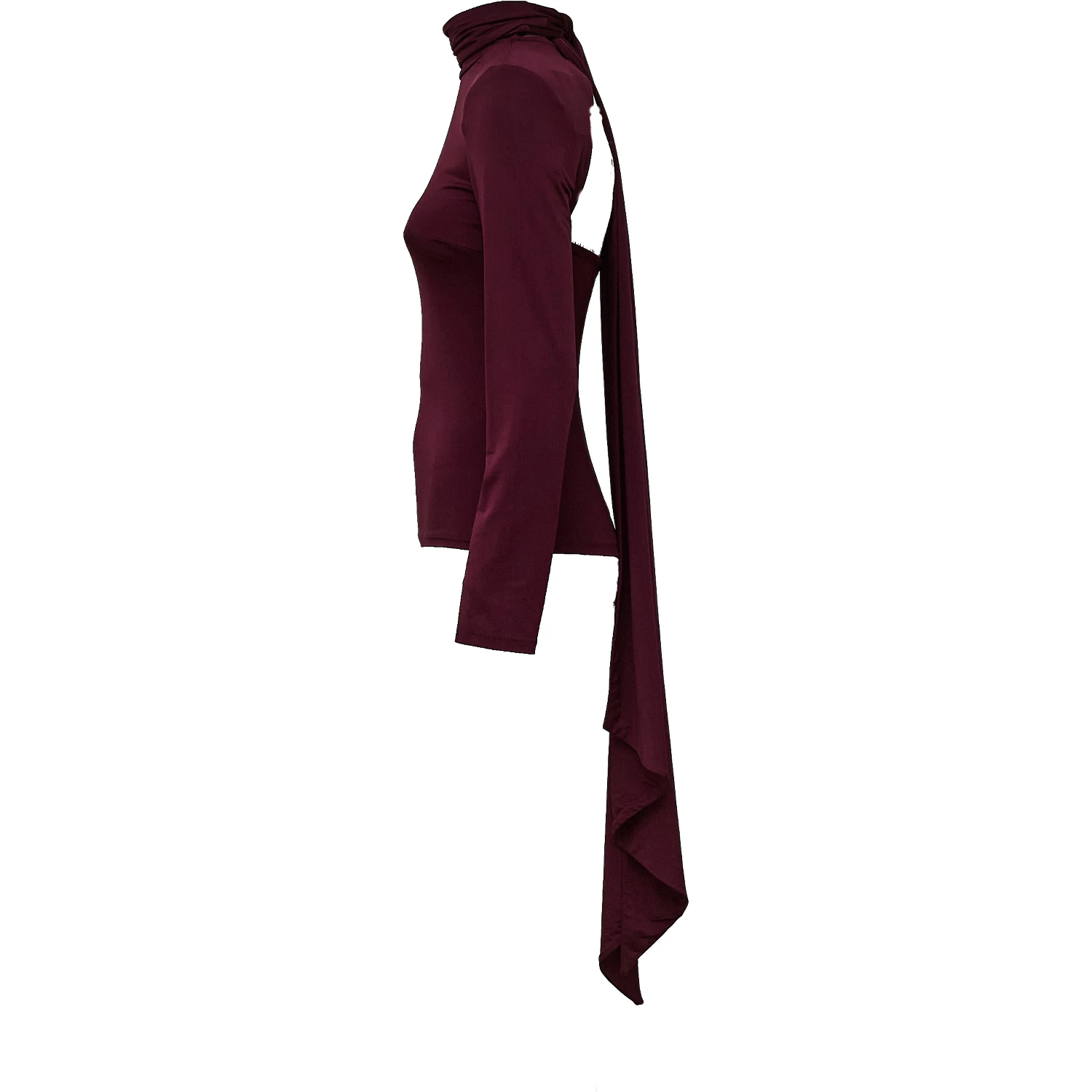Morena Long-Sleeved Scarf Top