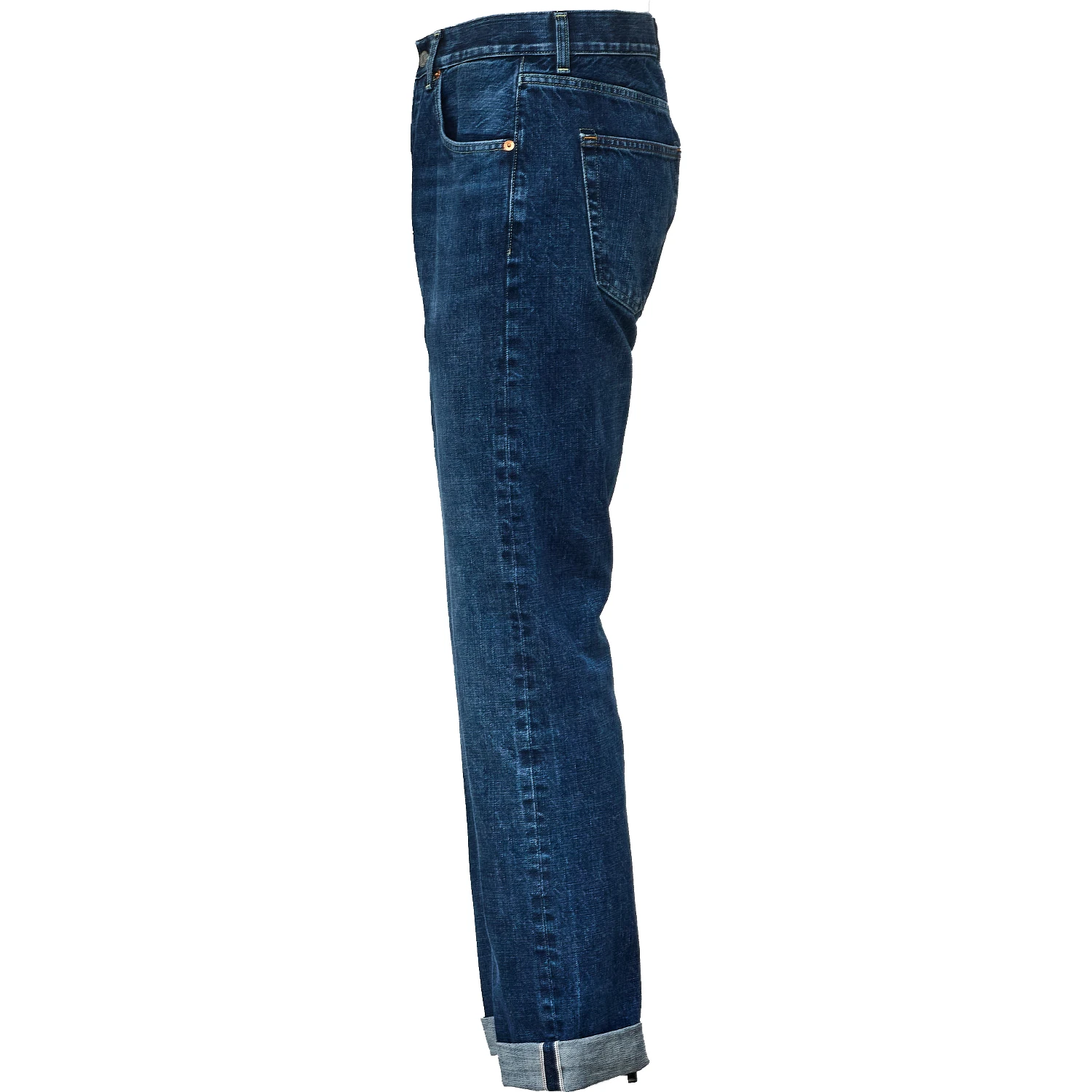 Jeans Bray Regular Fit In Blue 14 Oz Rigid Selvedge Denim