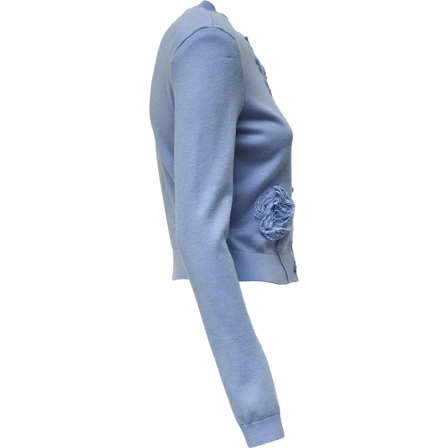 Blue Flower Knit Cardigan