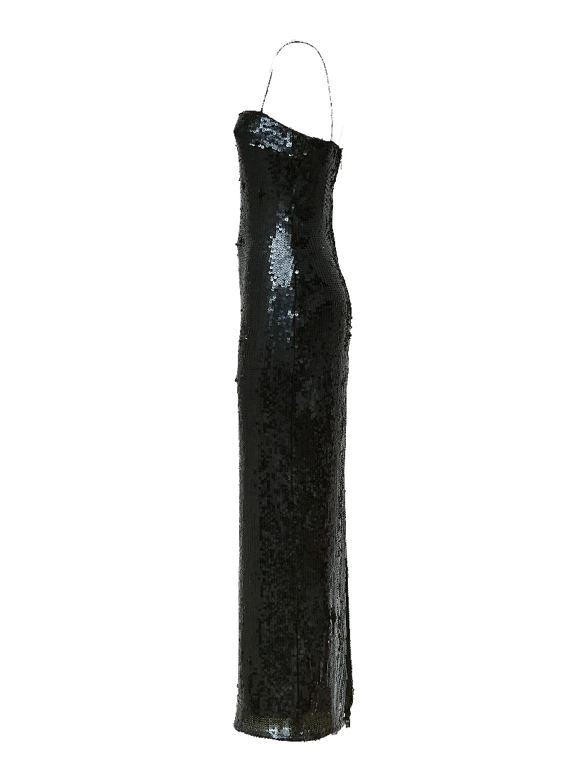 Yuliana Sequins Maxi Slip Dress