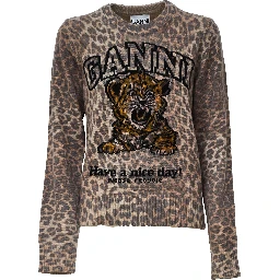Graphic Wool Sweater Tiger