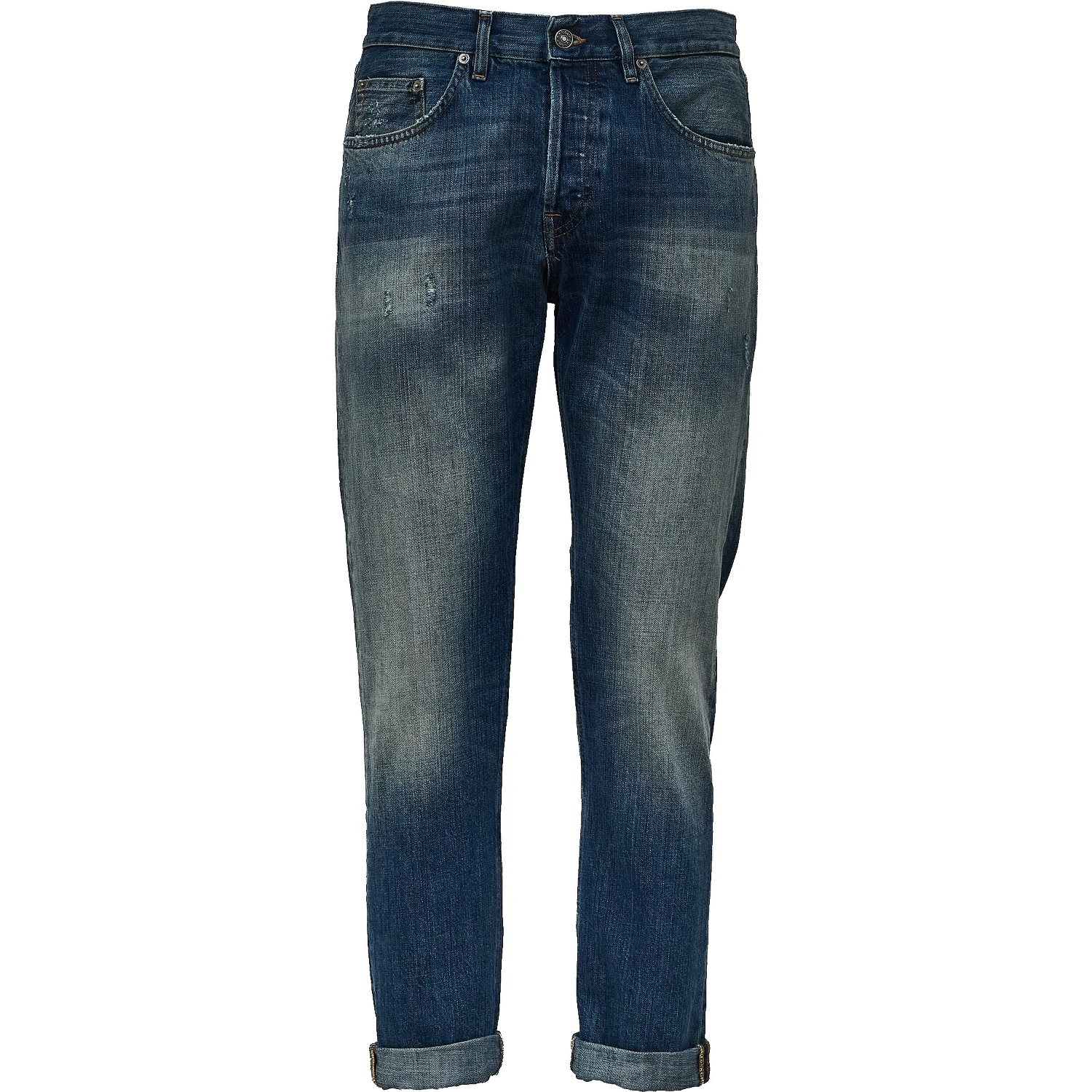 Jeans Icon Relax Regular Fit In Blue 12.5 Oz Cross Rigid Denim