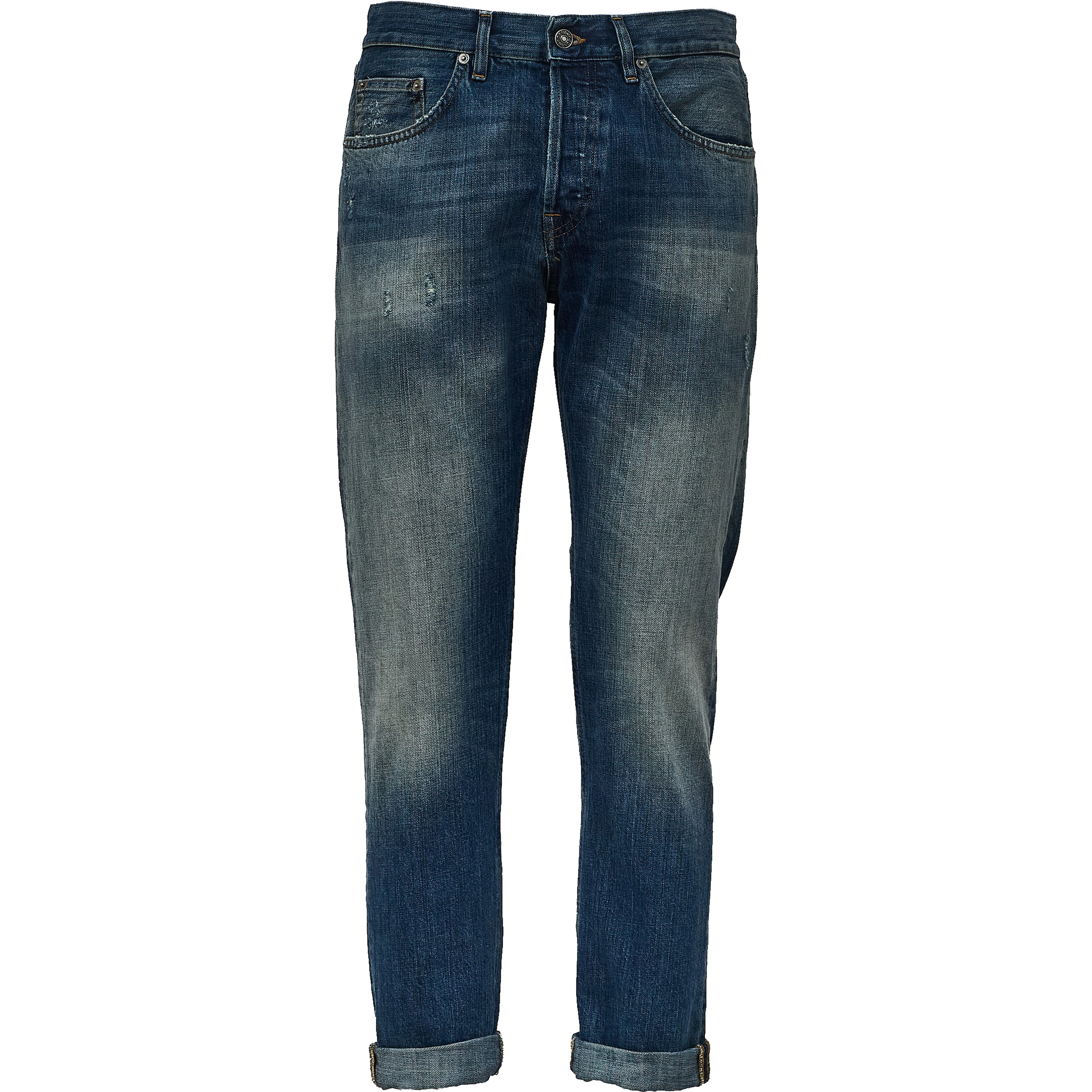 Jeans Icon Relax Regular Fit In Blue 12.5 Oz Cross Rigid Denim