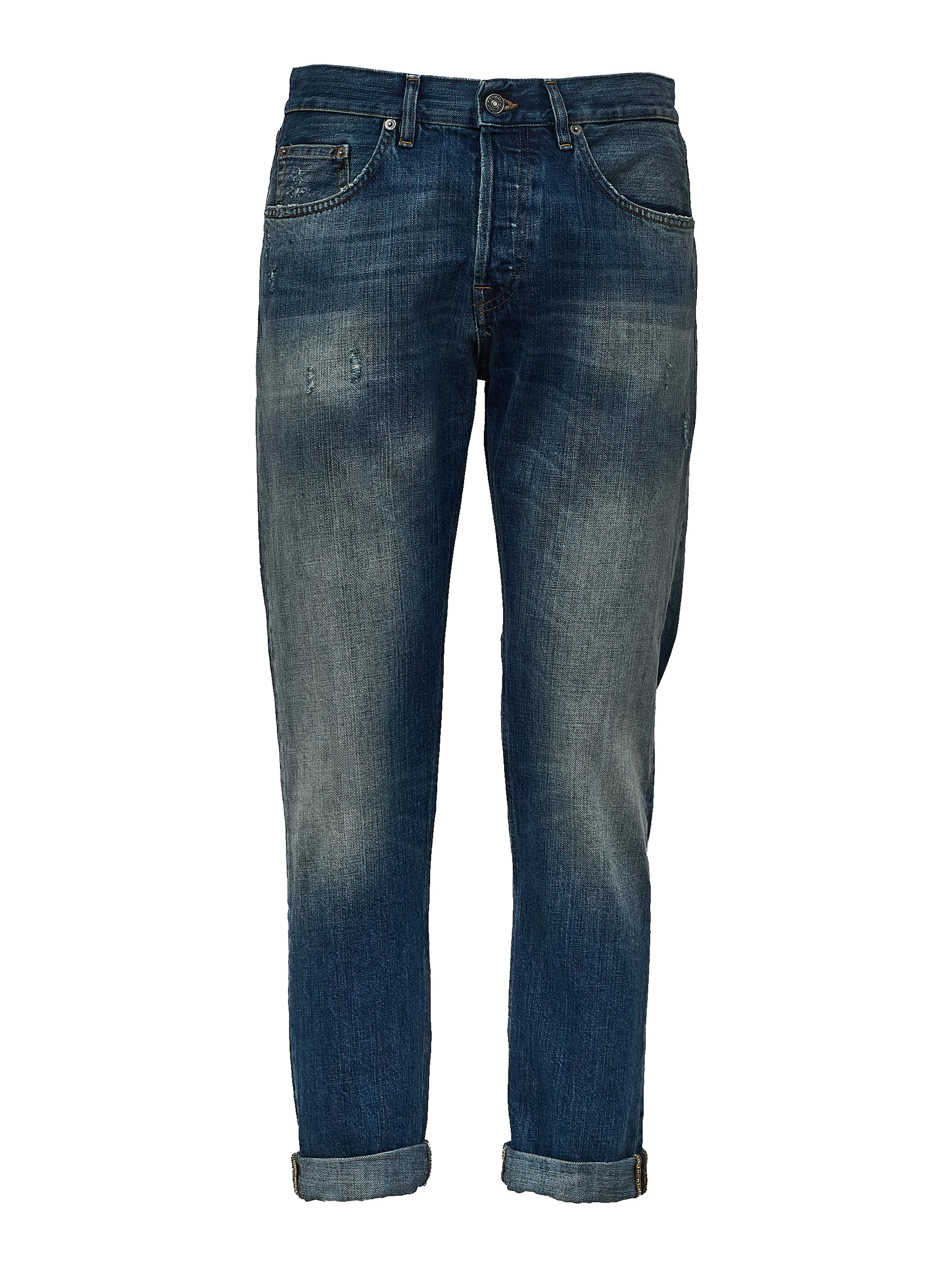 Jeans Icon Relax Regular Fit In Blue 12.5 Oz Cross Rigid Denim