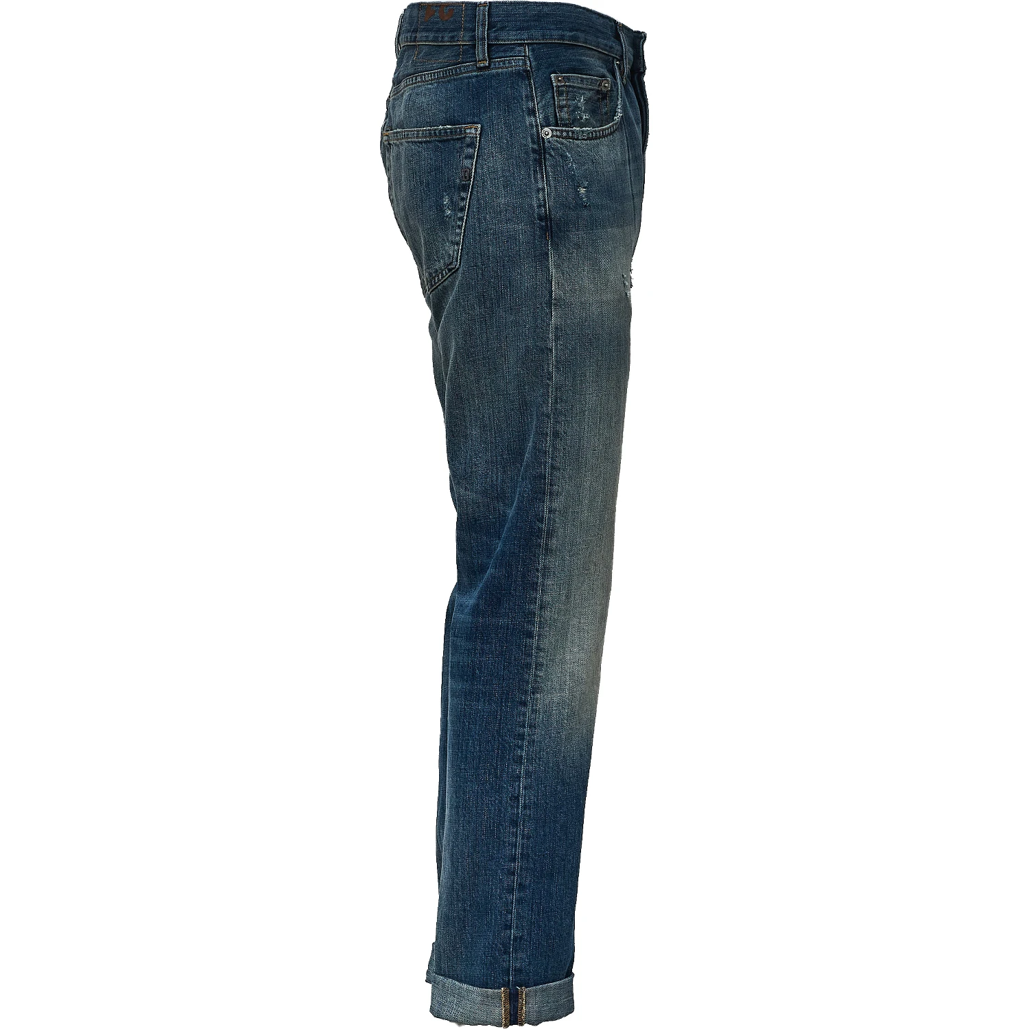Jeans Icon Relax Regular Fit In Blue 12.5 Oz Cross Rigid Denim