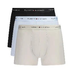 Blue Polyester Men's Boxer