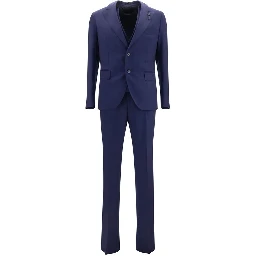 Blue Wool Oves Aries Two-Piece Suit