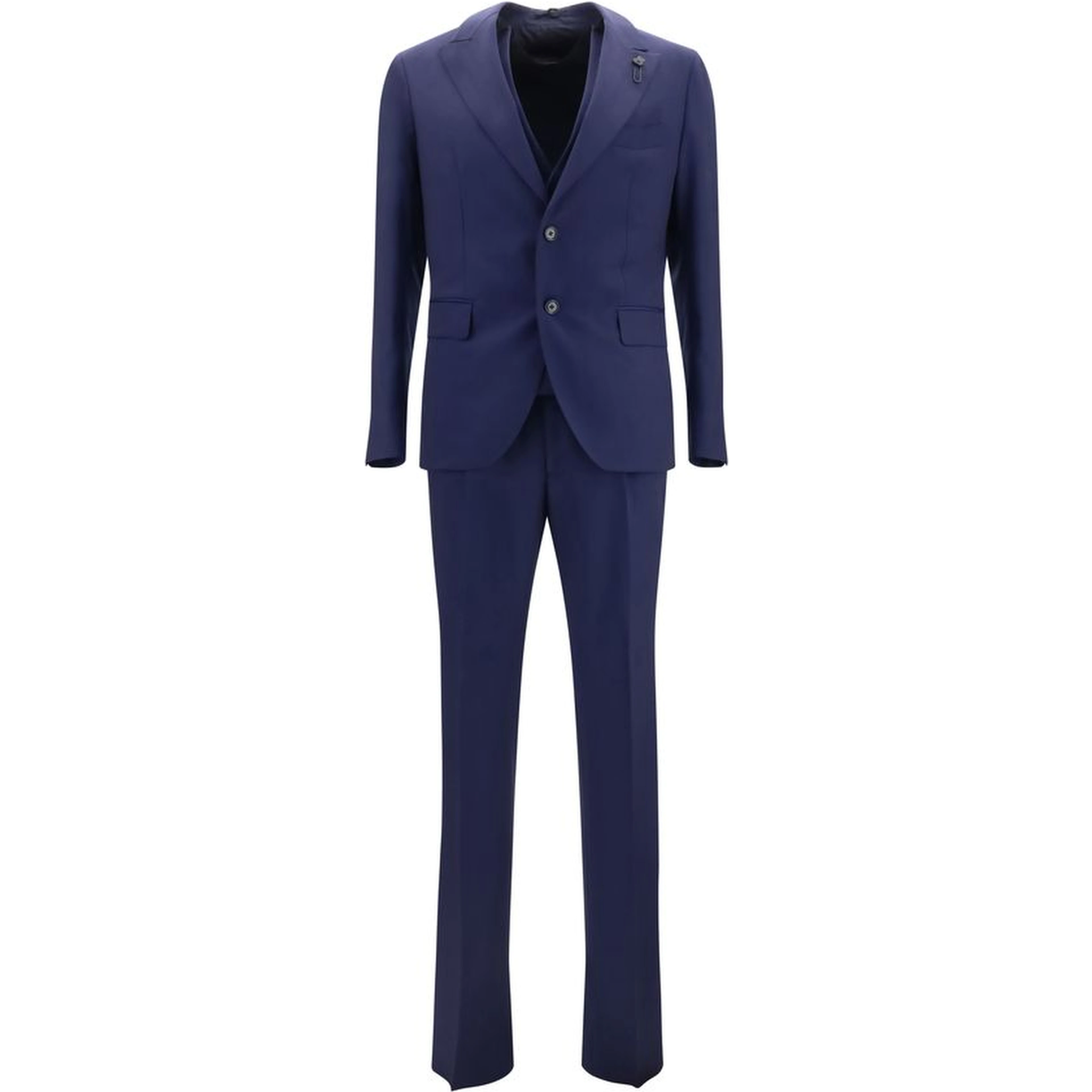 Blue Wool Oves Aries Two-Piece Suit