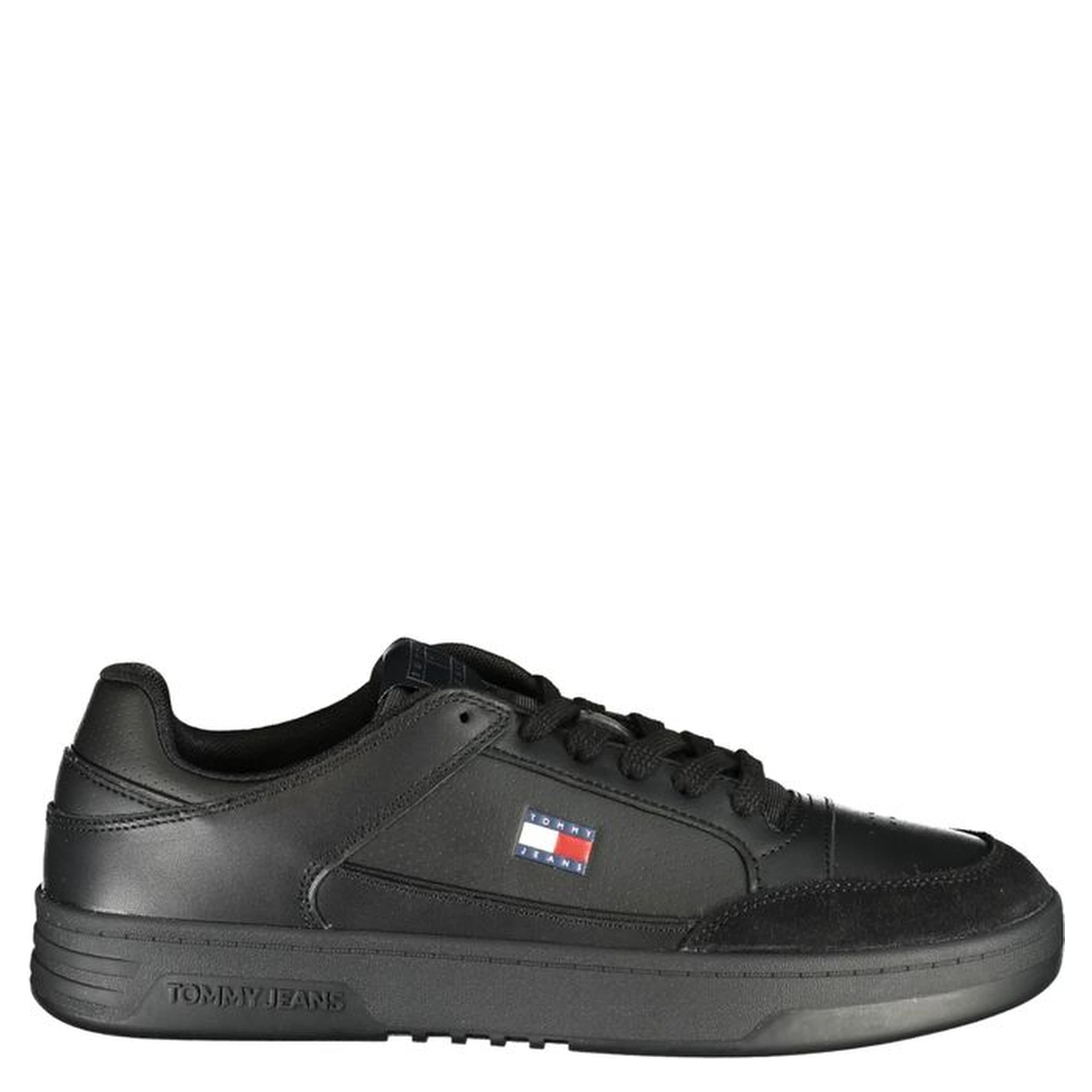 Black Polyurethane Men's Sneaker