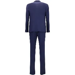 Blue Wool Oves Aries Two-Piece Suit