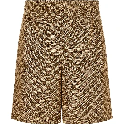 Beige Linen Bermuda Shorts