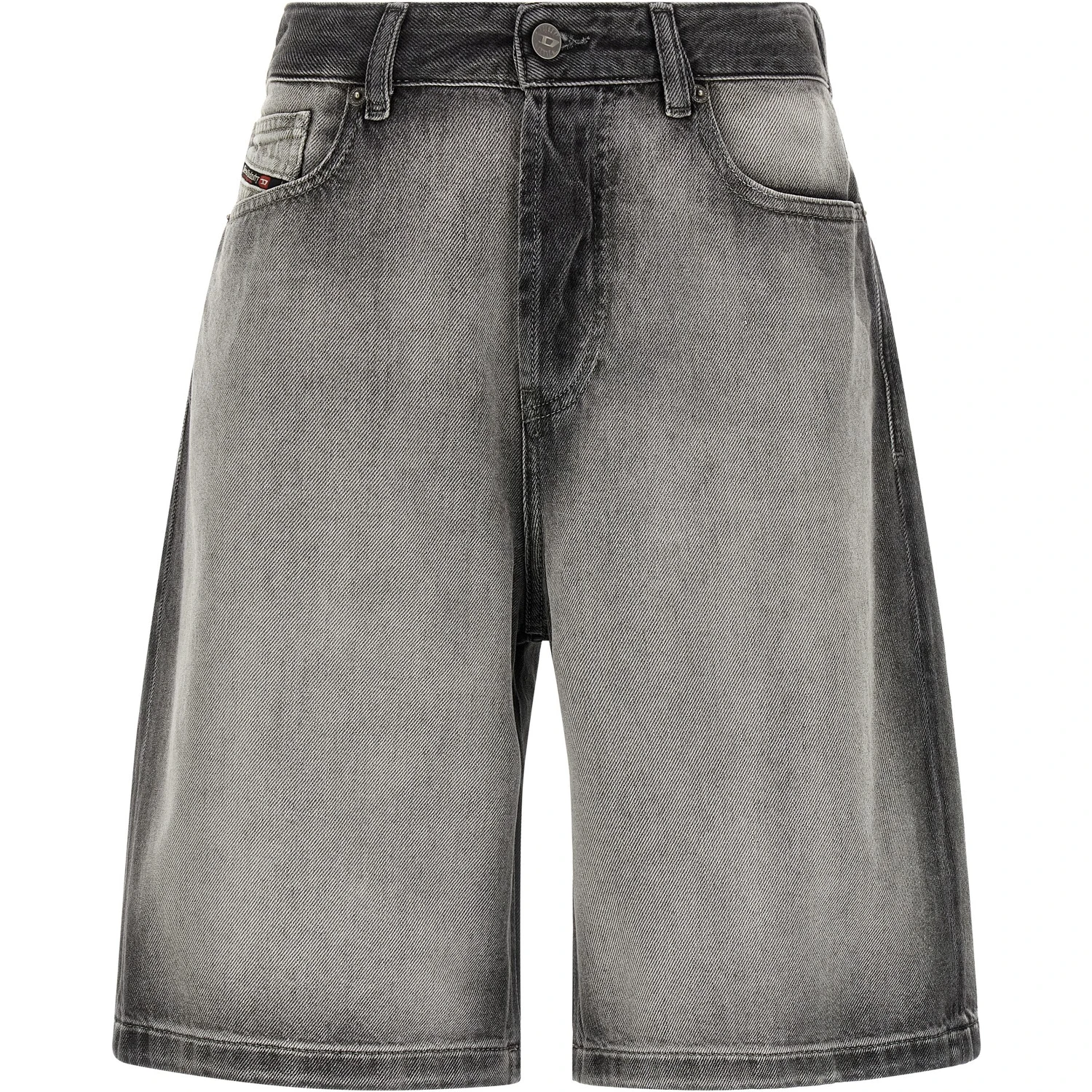 Gray Cotton Bermuda Shorts