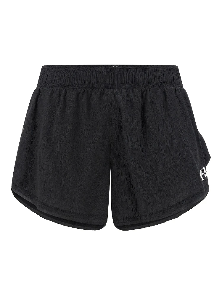 Black Polyamide Bermuda Shorts