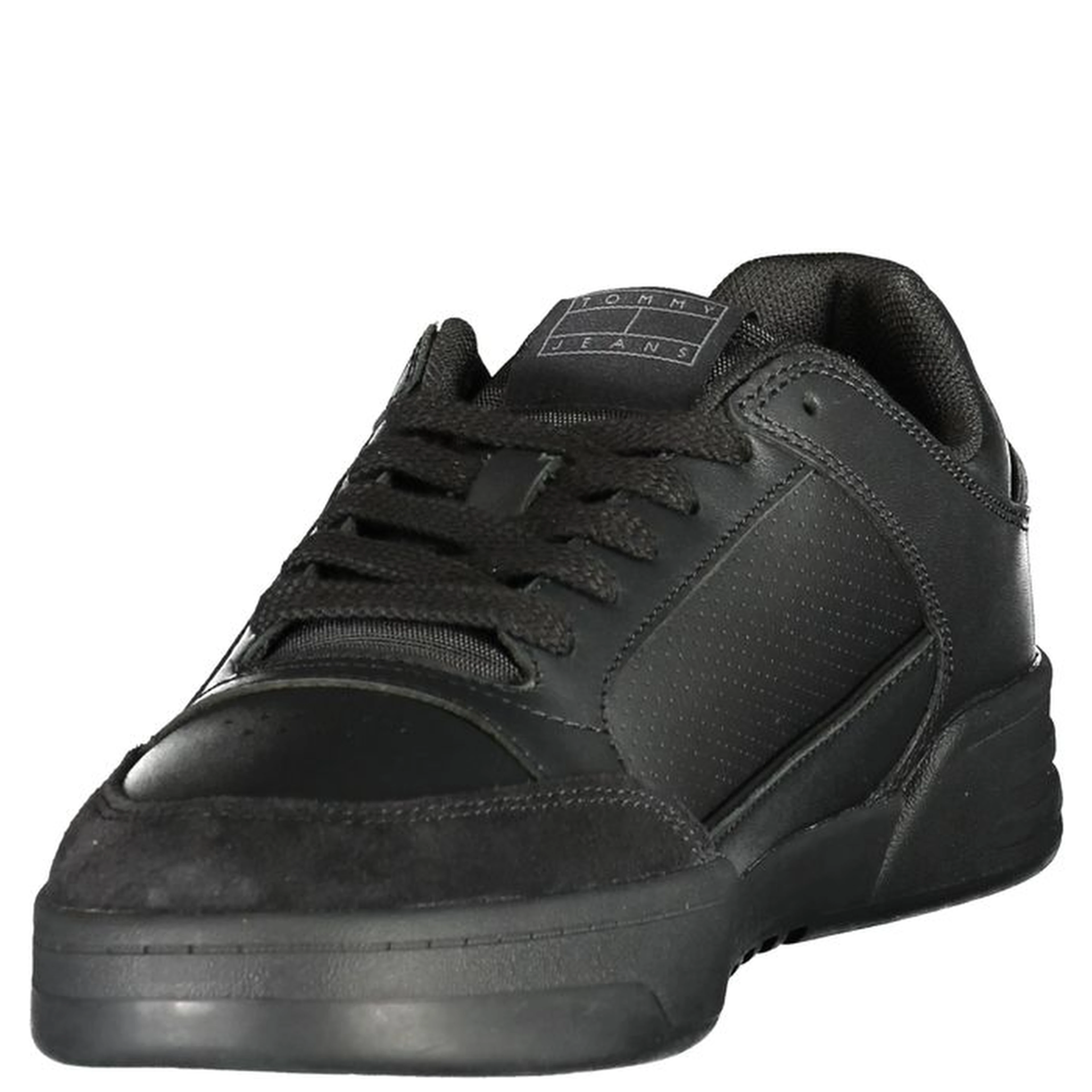 Black Polyurethane Men's Sneaker