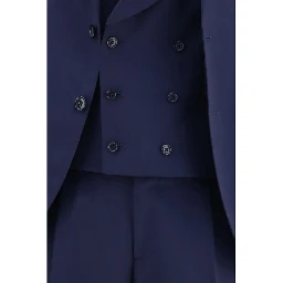 Blue Wool Oves Aries Two-Piece Suit
