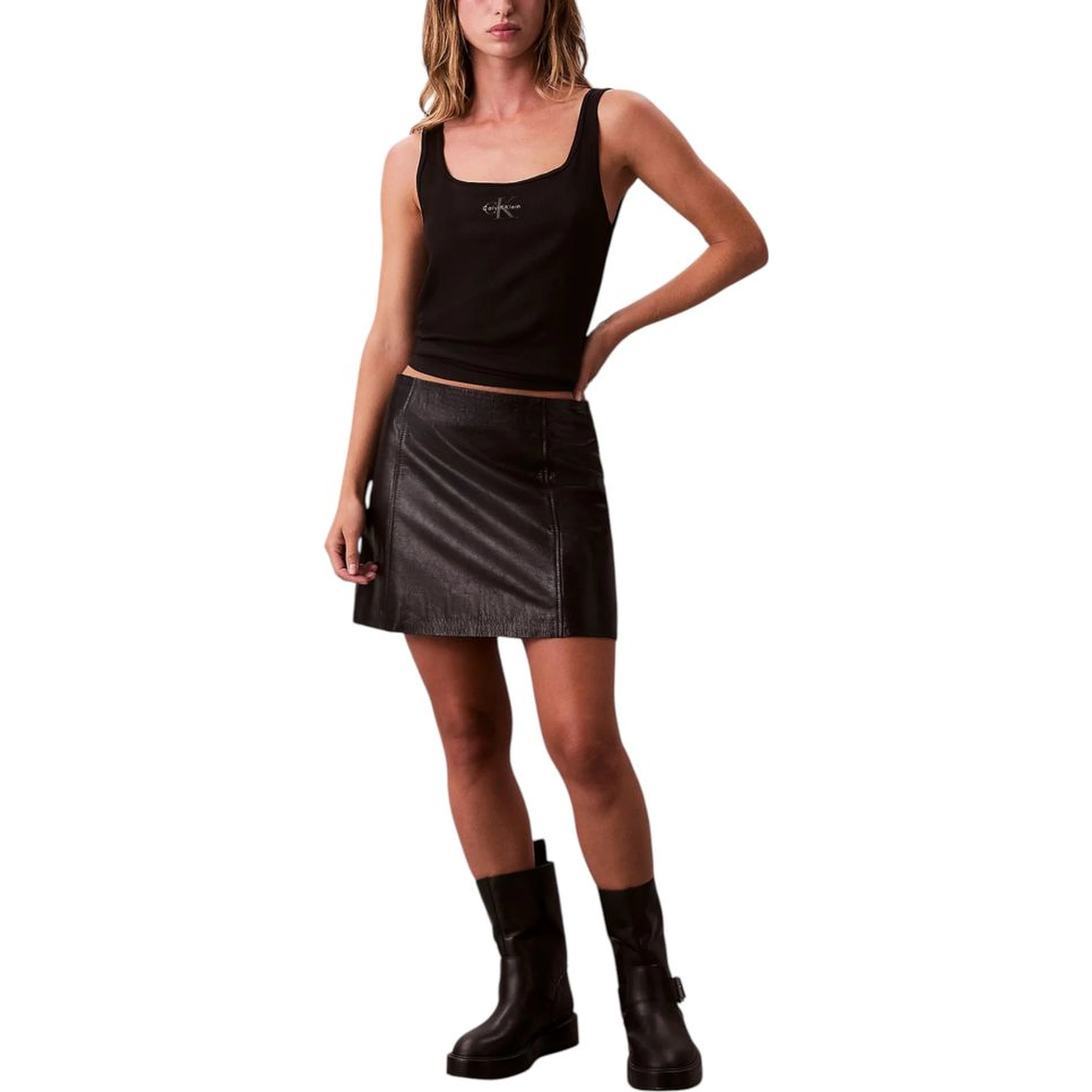 Black Cotton Tank Tops