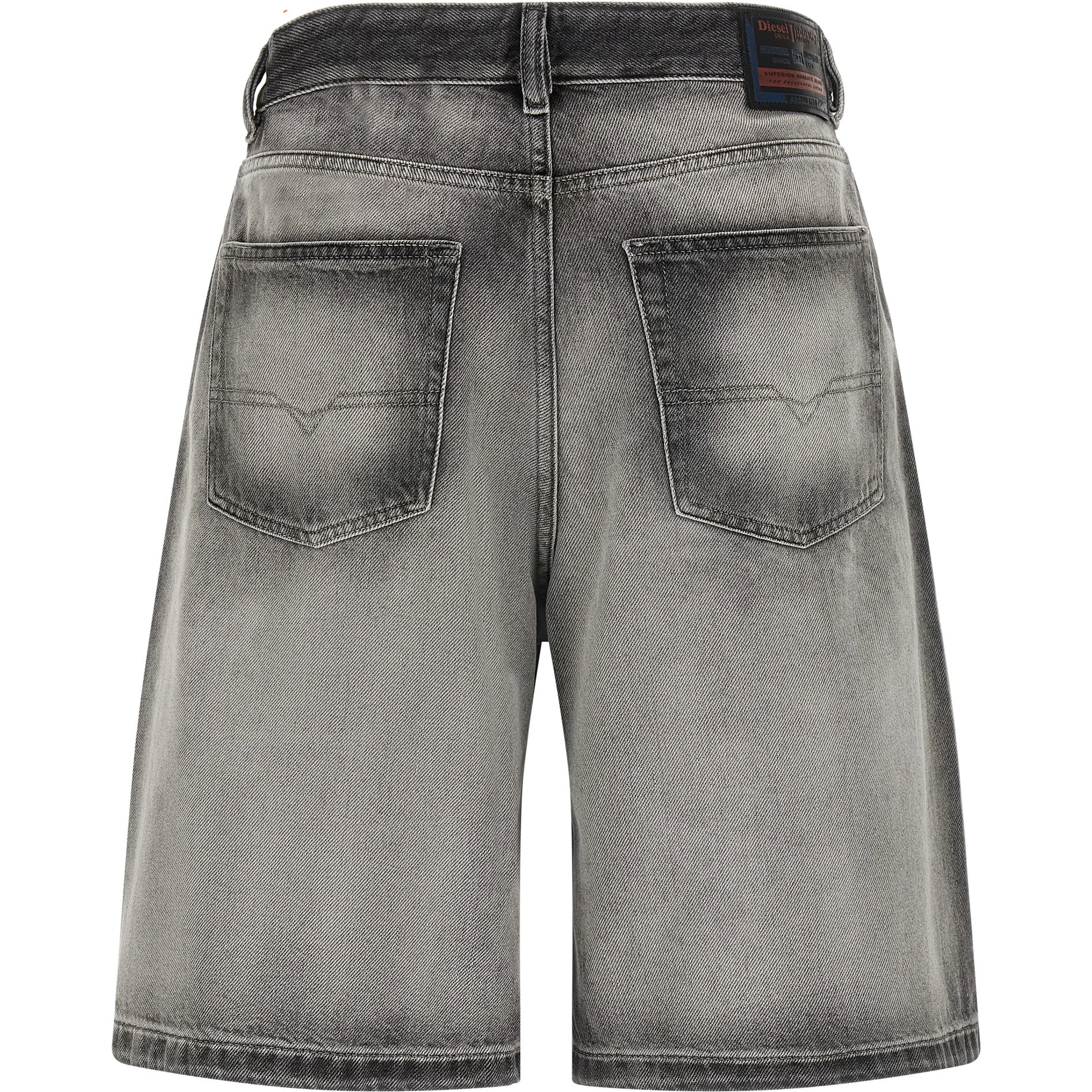 Gray Cotton Bermuda Shorts