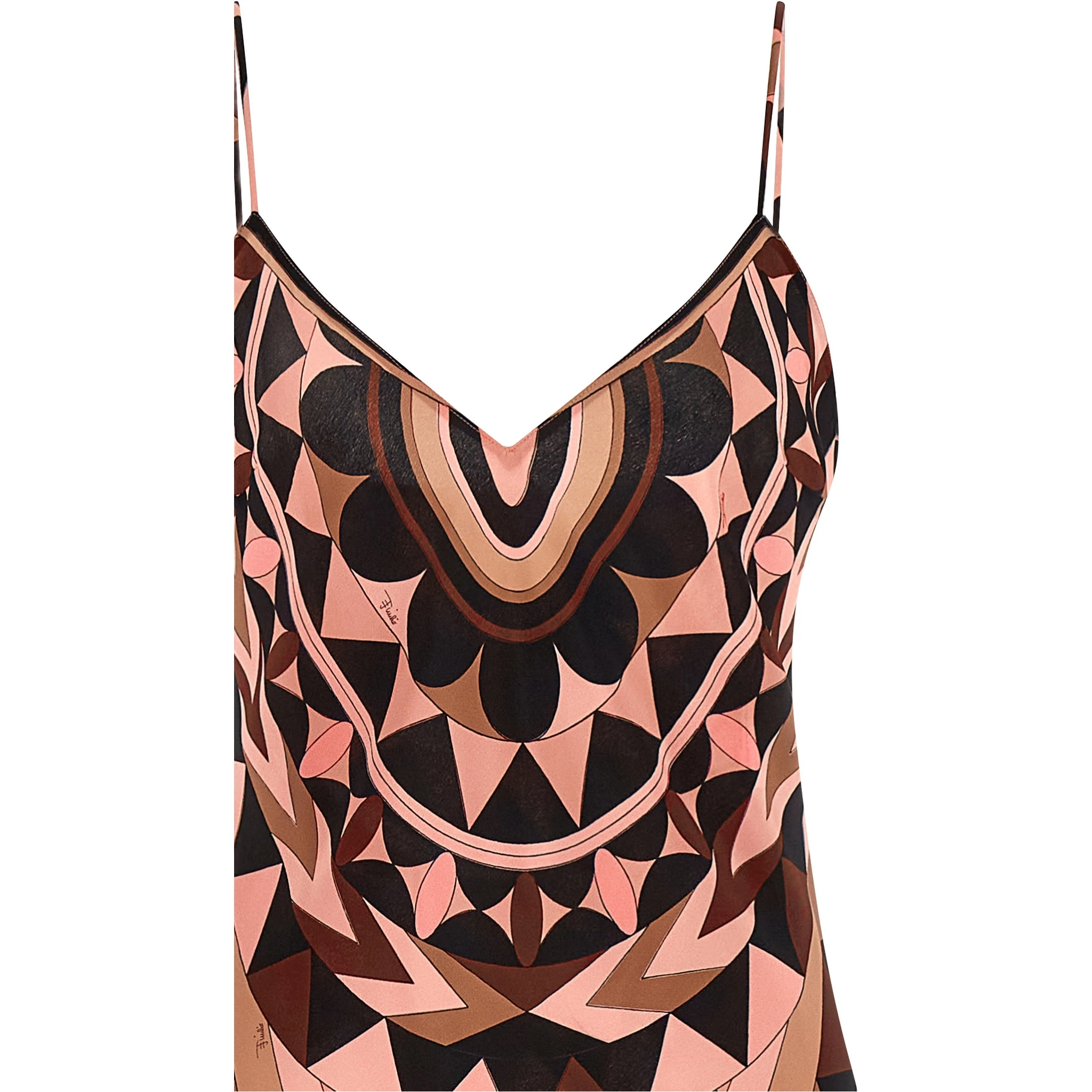 Multicolor Silk Long Dress