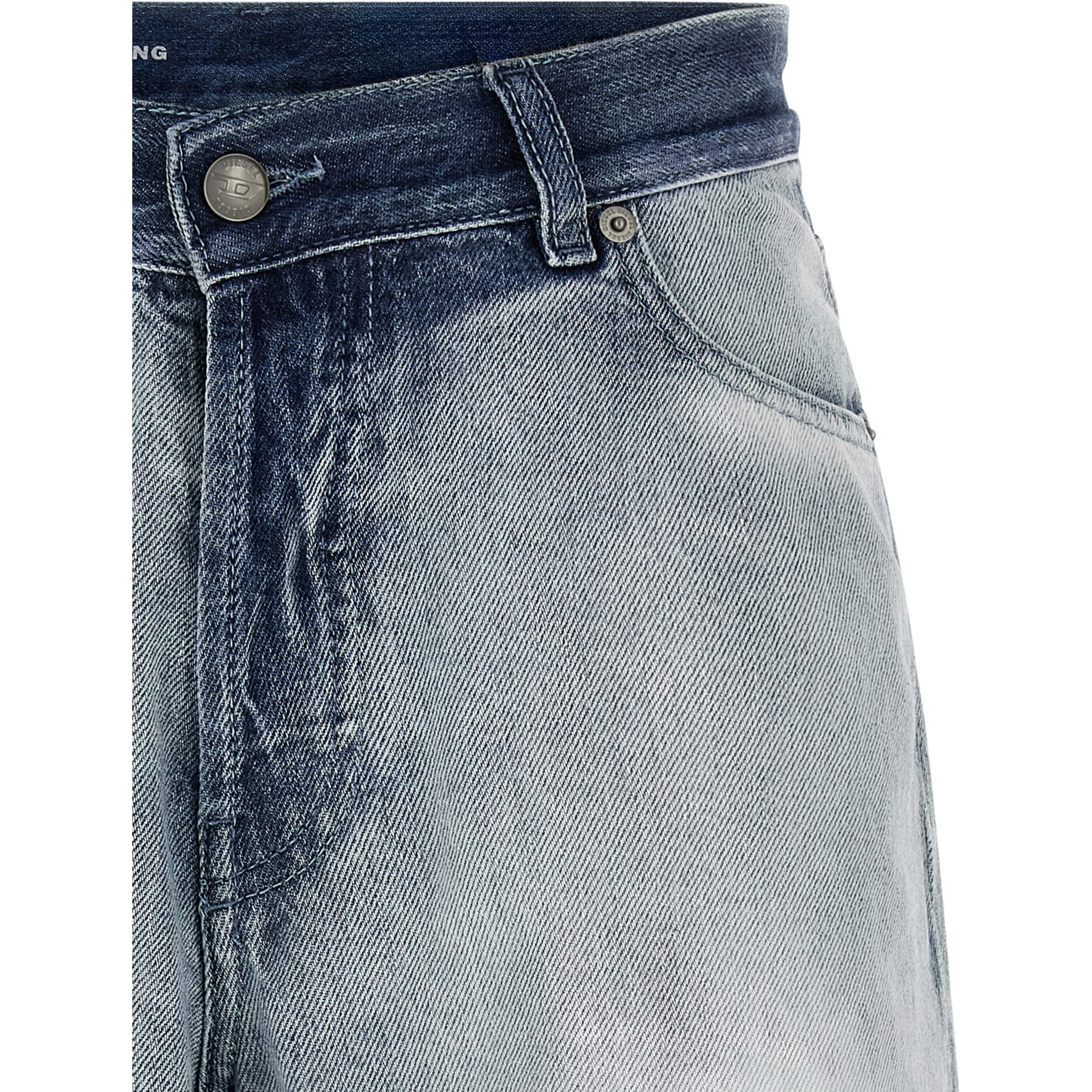 Blue Cotton Bermuda Shorts