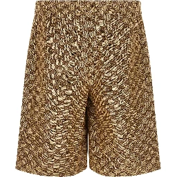 Beige Linen Bermuda Shorts