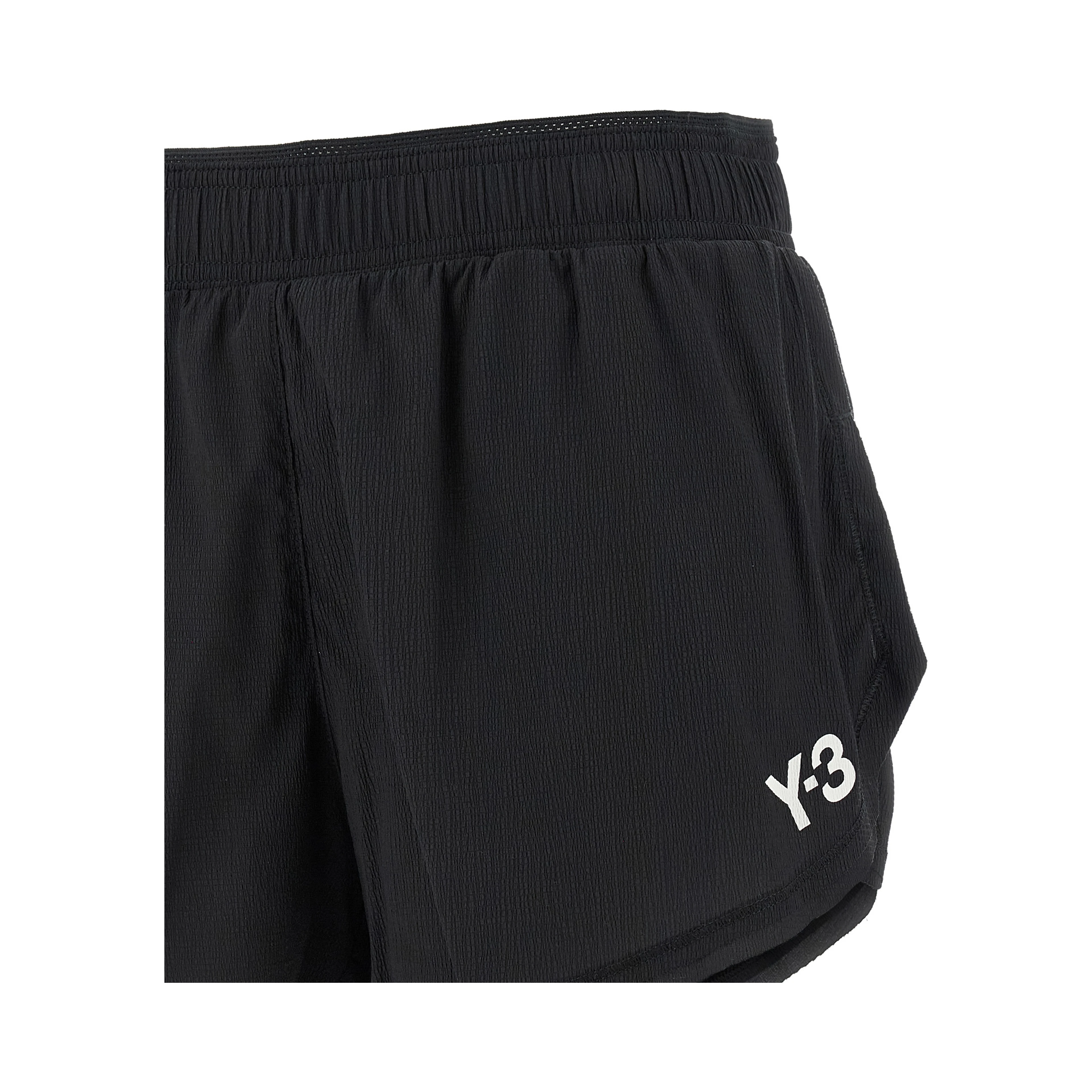 Black Polyamide Bermuda Shorts