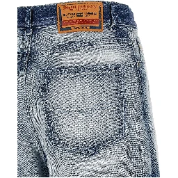 Blue Cotton Bermuda Shorts
