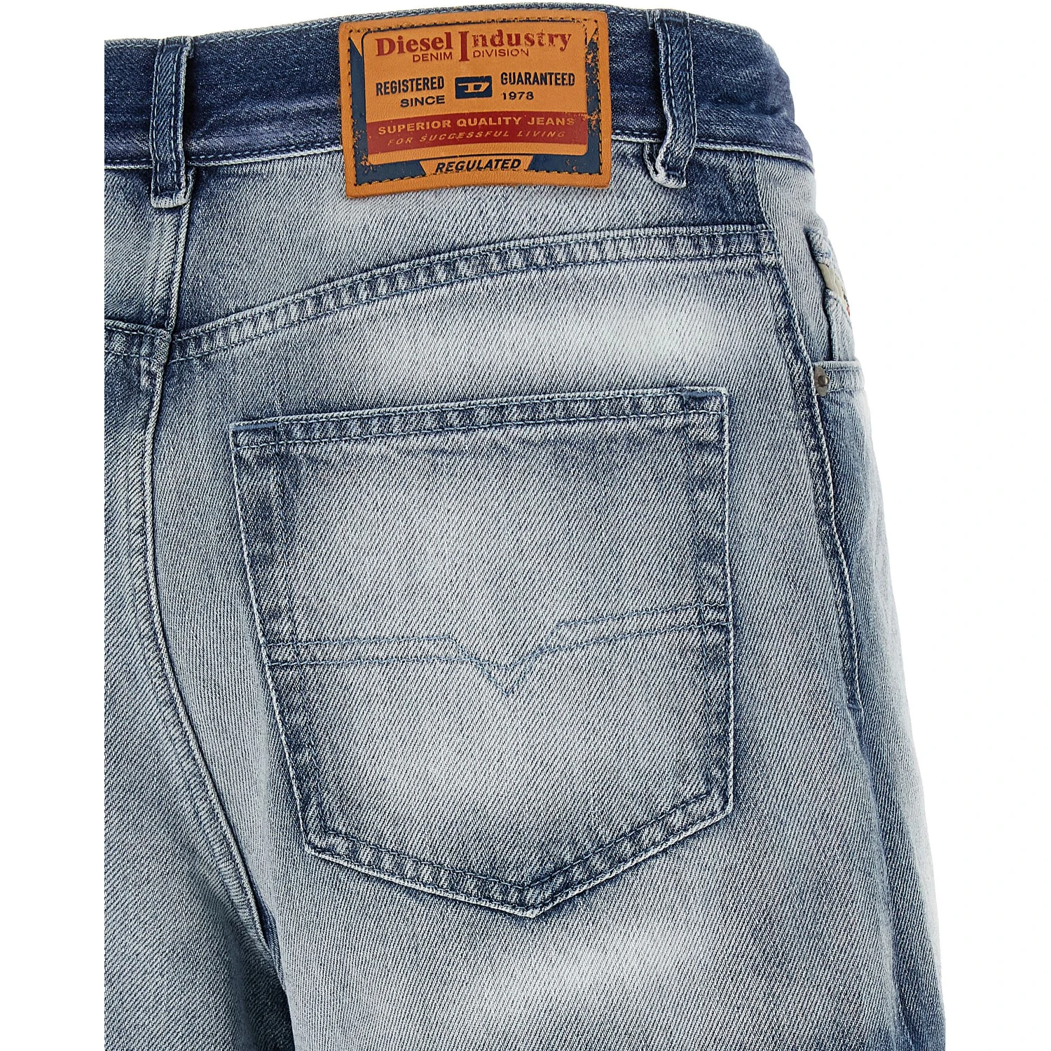 Blue Cotton Bermuda Shorts