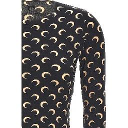 Black Polyamide Long Sleeve T-Shirt