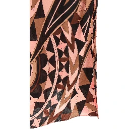 Multicolor Silk Long Dress