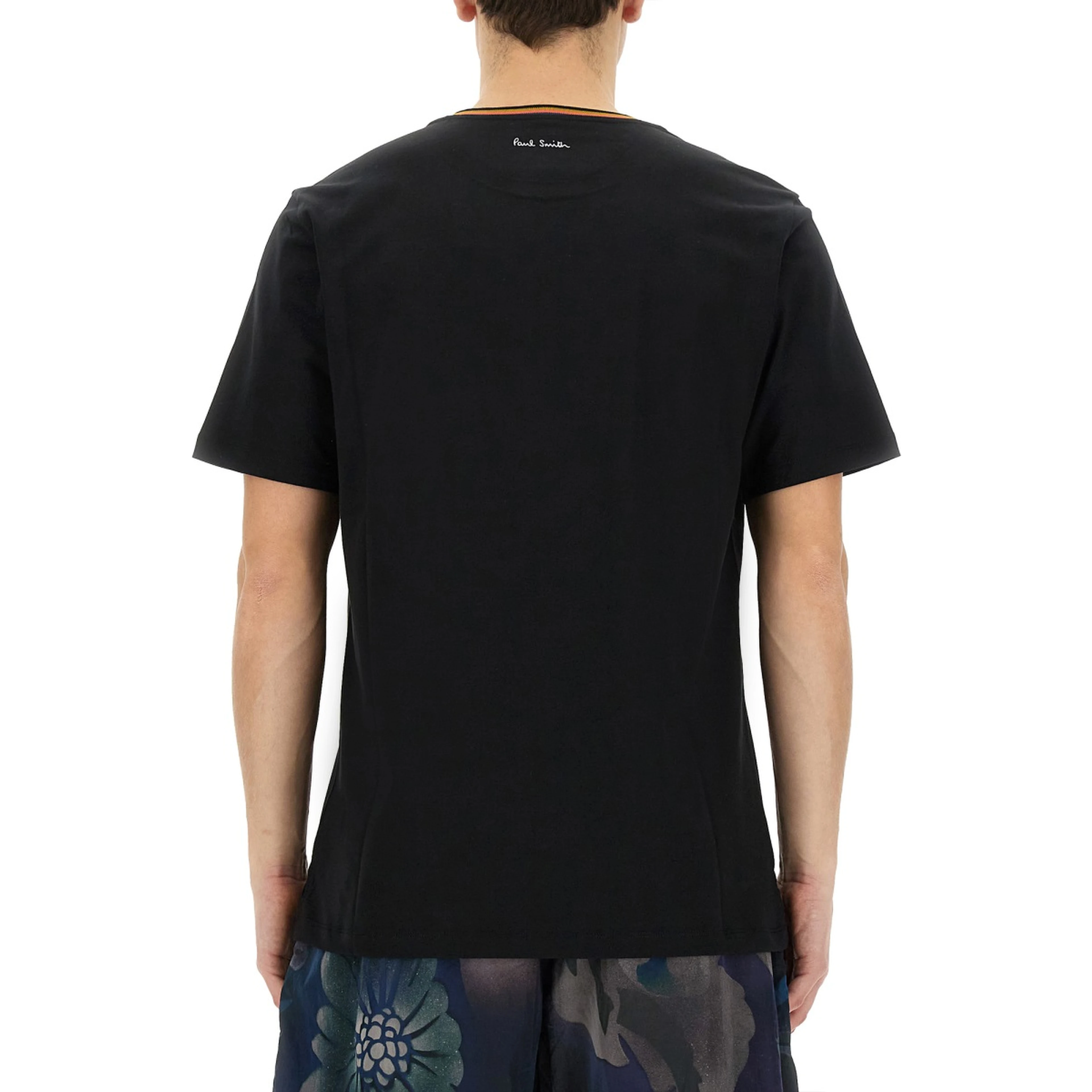 T-SHIRT CON COLLO STRIPES LOGO