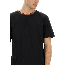 T-SHIRT CON COLLO STRIPES LOGO