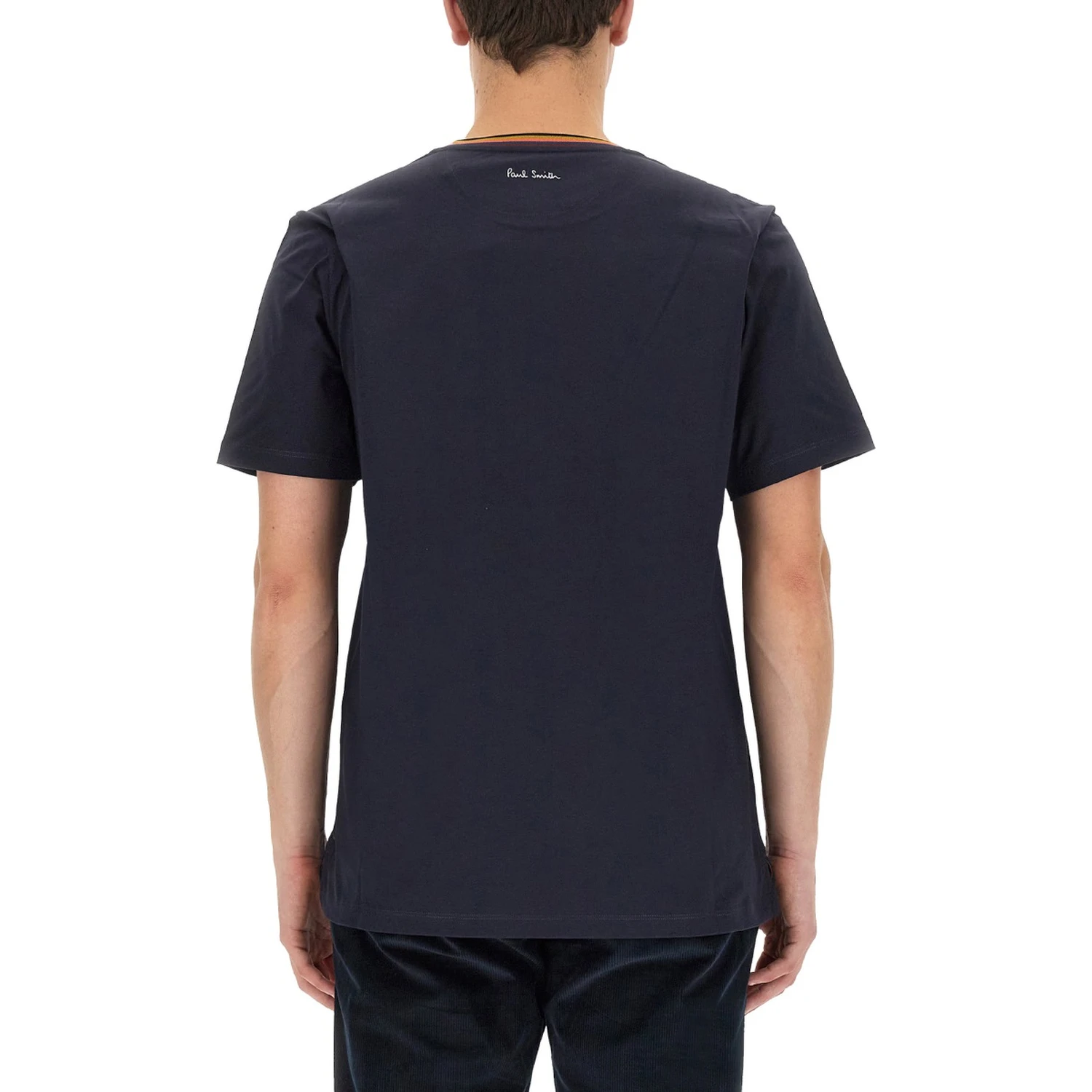 T-SHIRT CON COLLO STRIPES LOGO