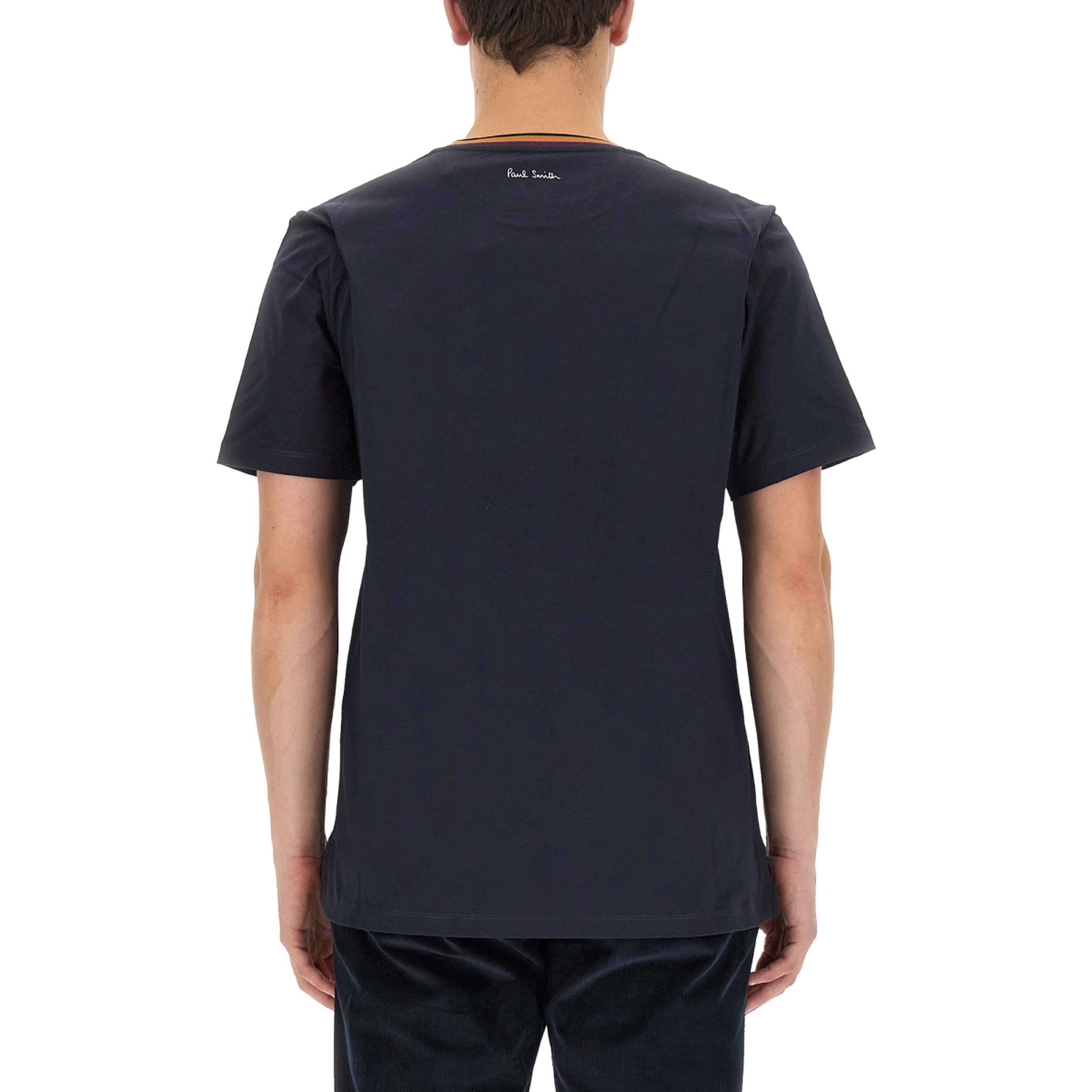 T-SHIRT CON COLLO STRIPES LOGO