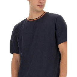 T-SHIRT CON COLLO STRIPES LOGO