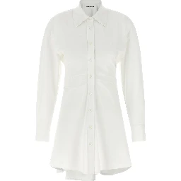 White Cotton Short Dress