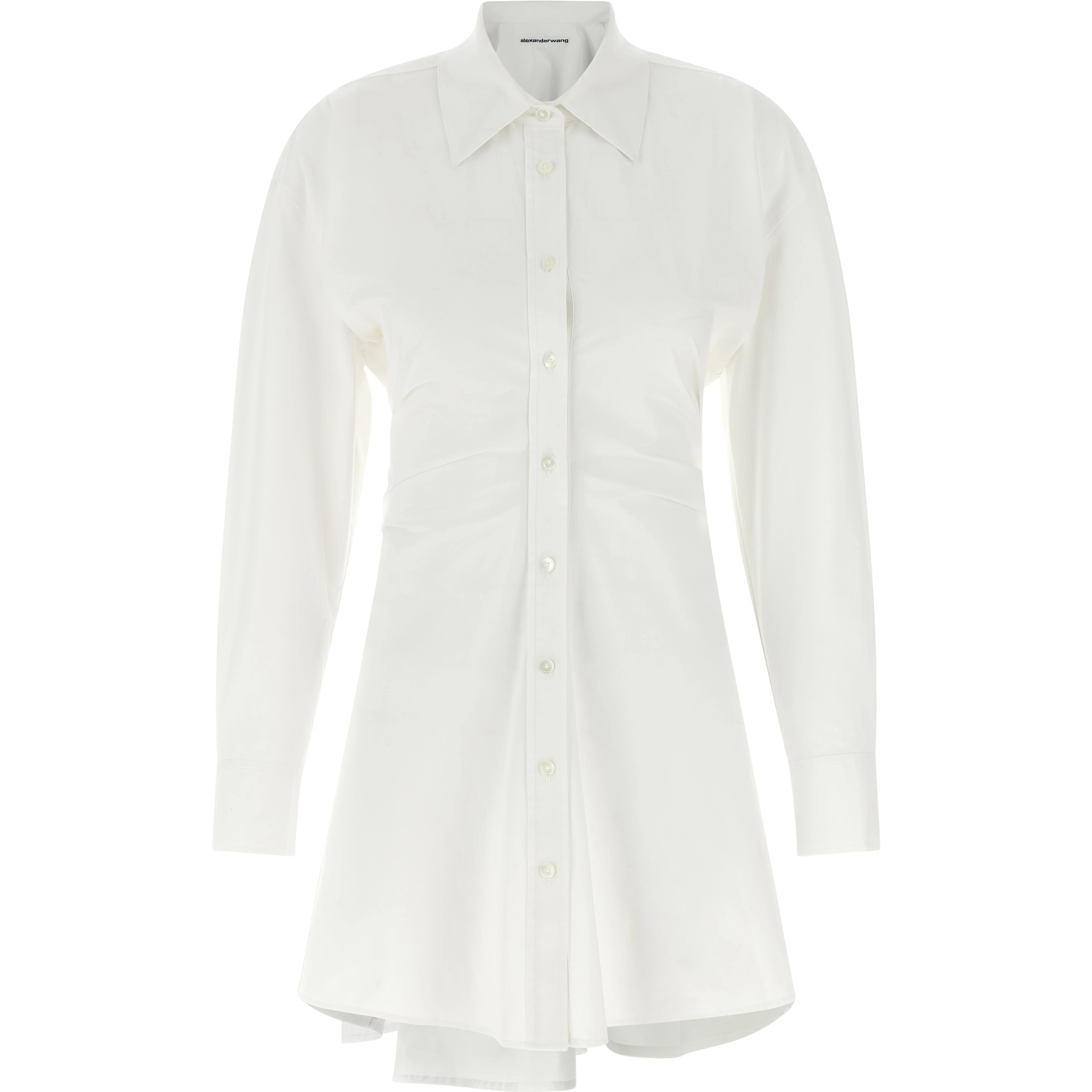 White Cotton Short Dress