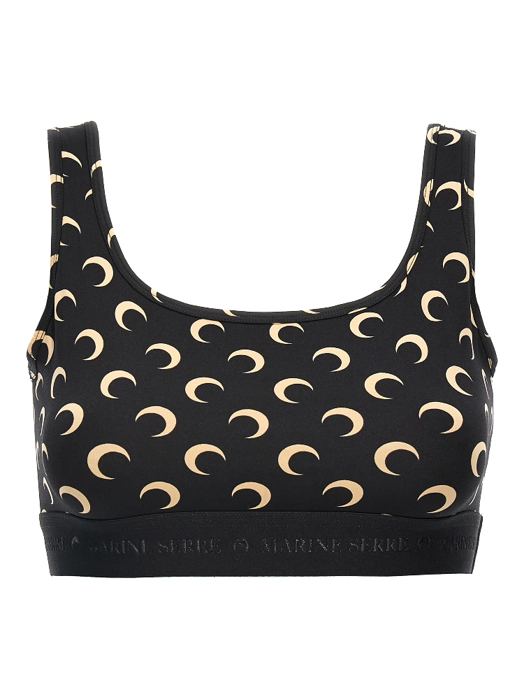 Black Polyamide Sport Bra