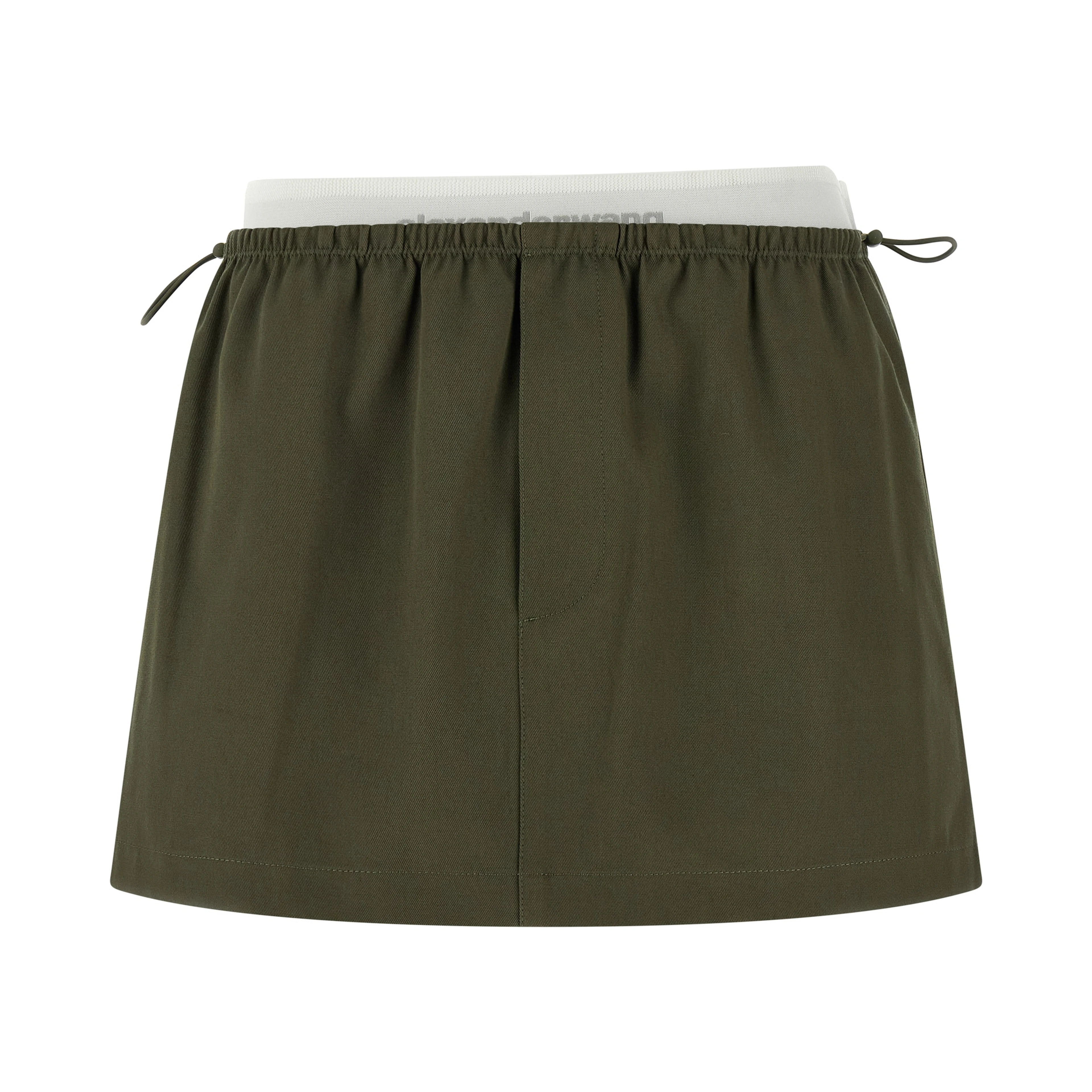 Bicolor Cotton Long Skirt