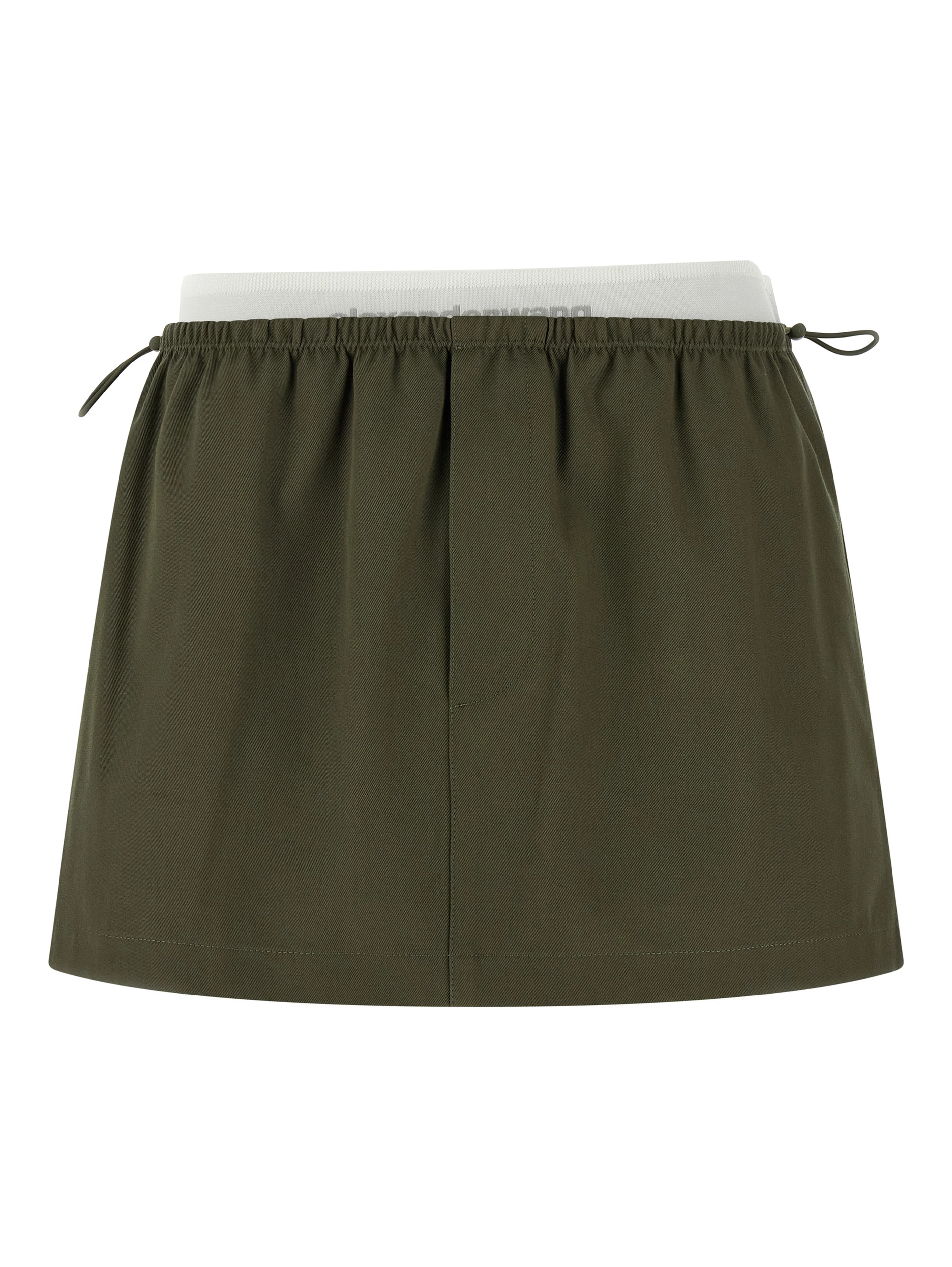 Bicolor Cotton Long Skirt