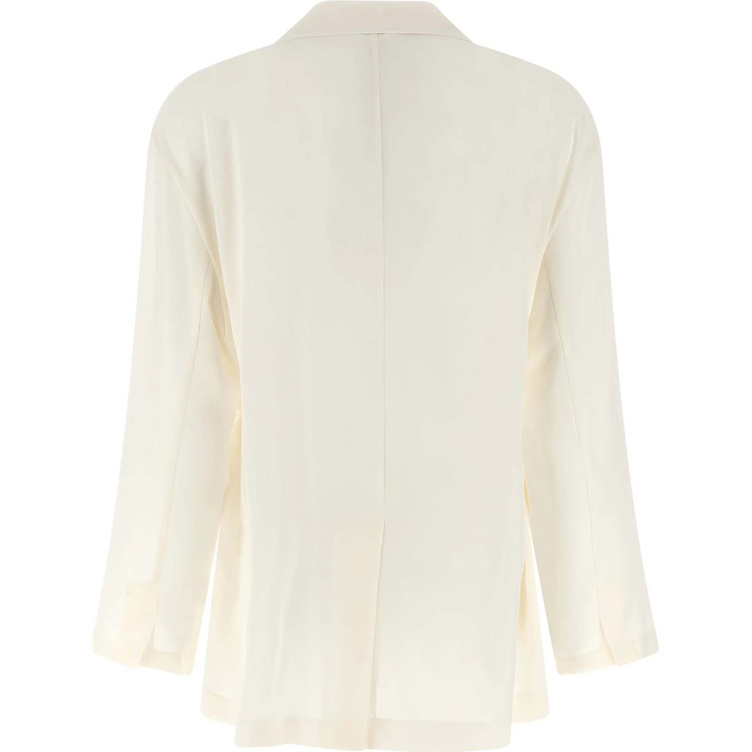 Beige Silk Blazer