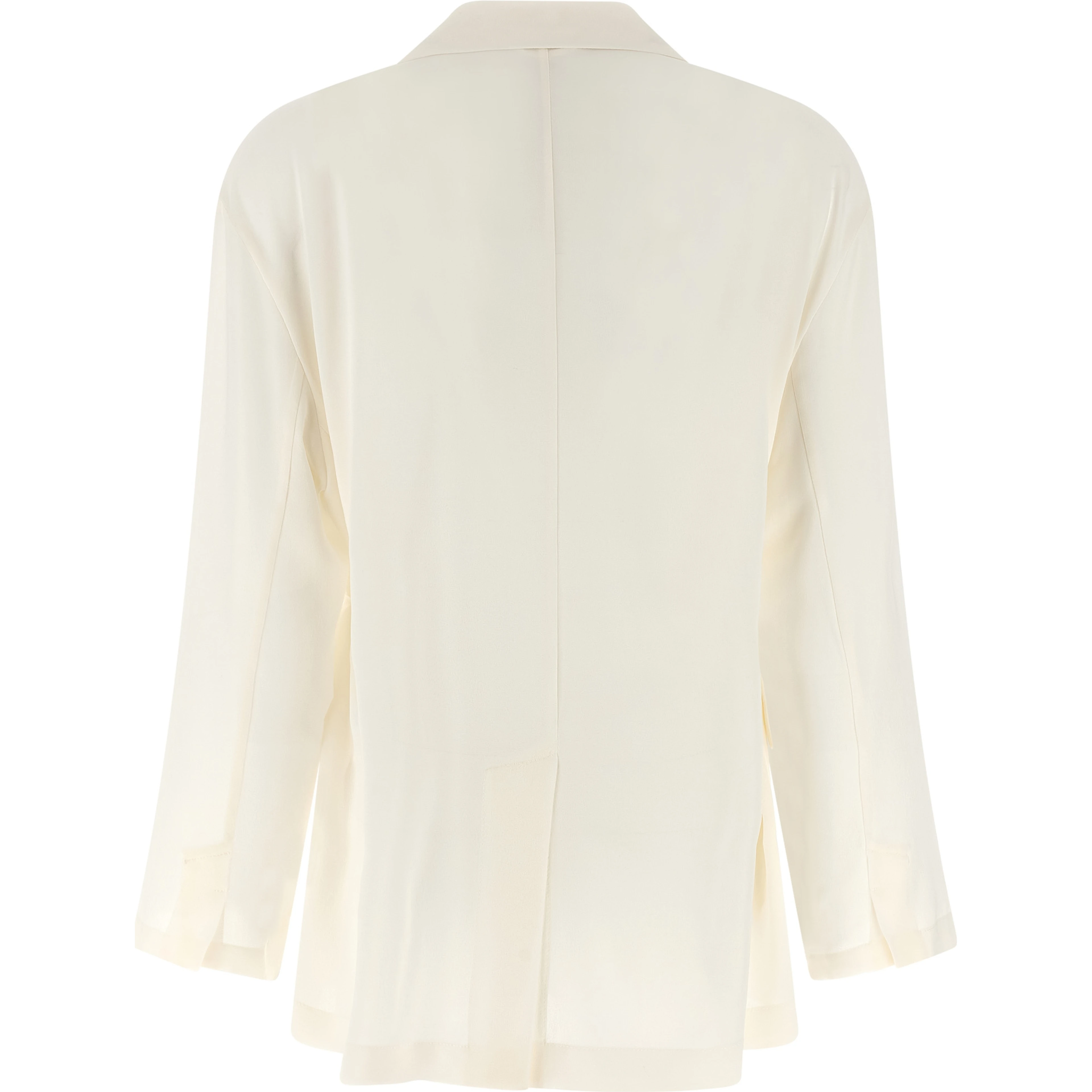 Beige Silk Blazer