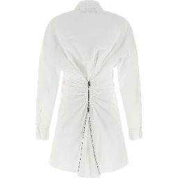 White Cotton Short Dress
