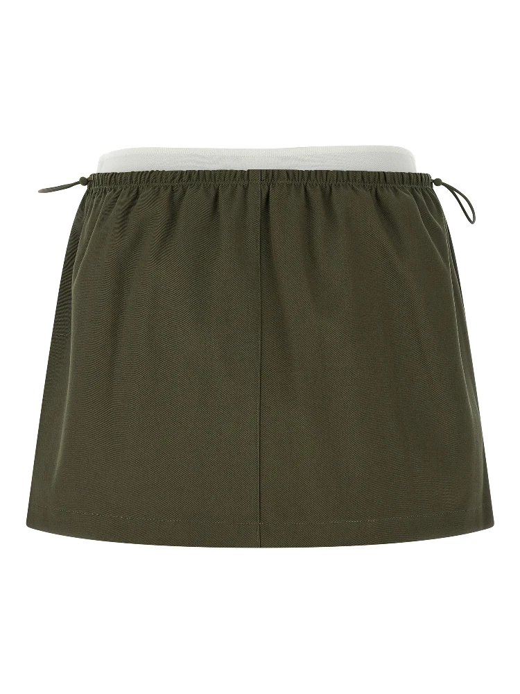 Bicolor Cotton Long Skirt alternative