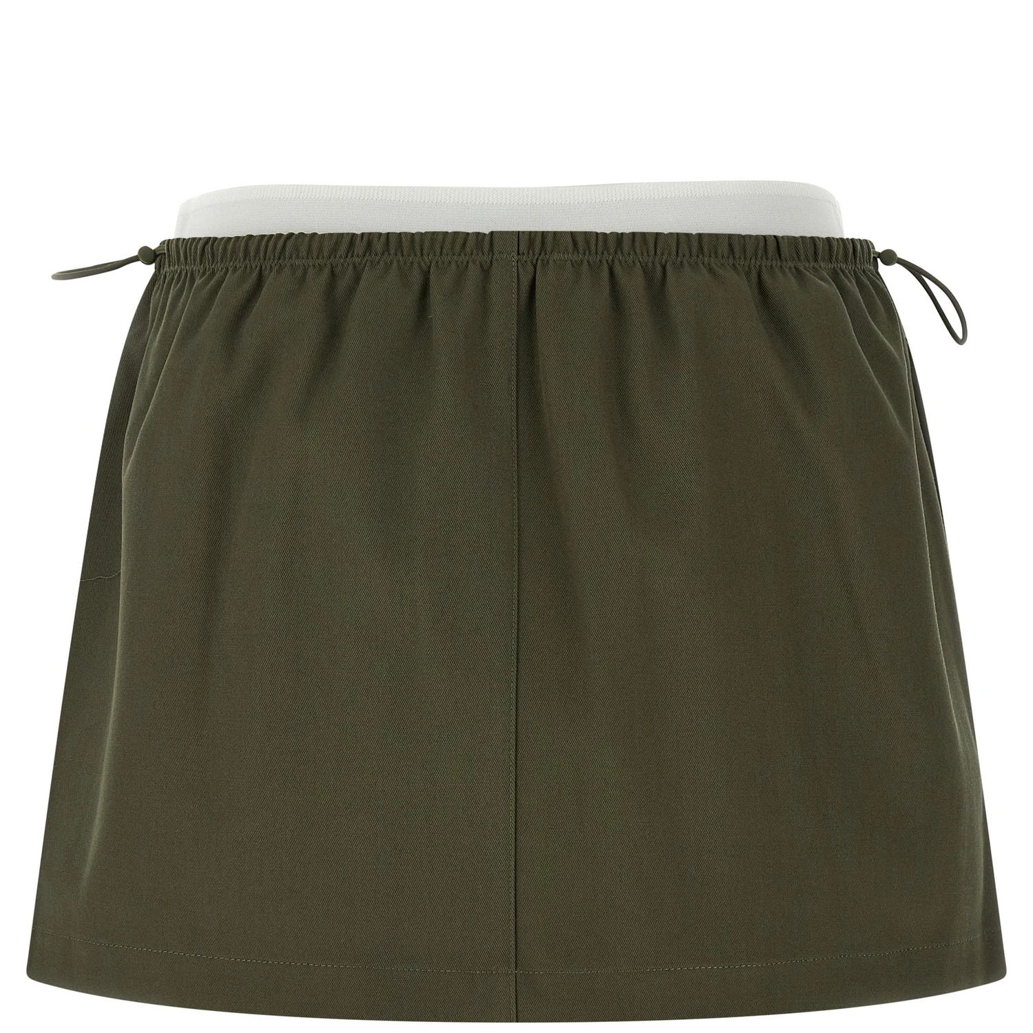 Bicolor Cotton Long Skirt