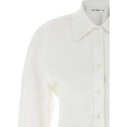 White Cotton Short Dress