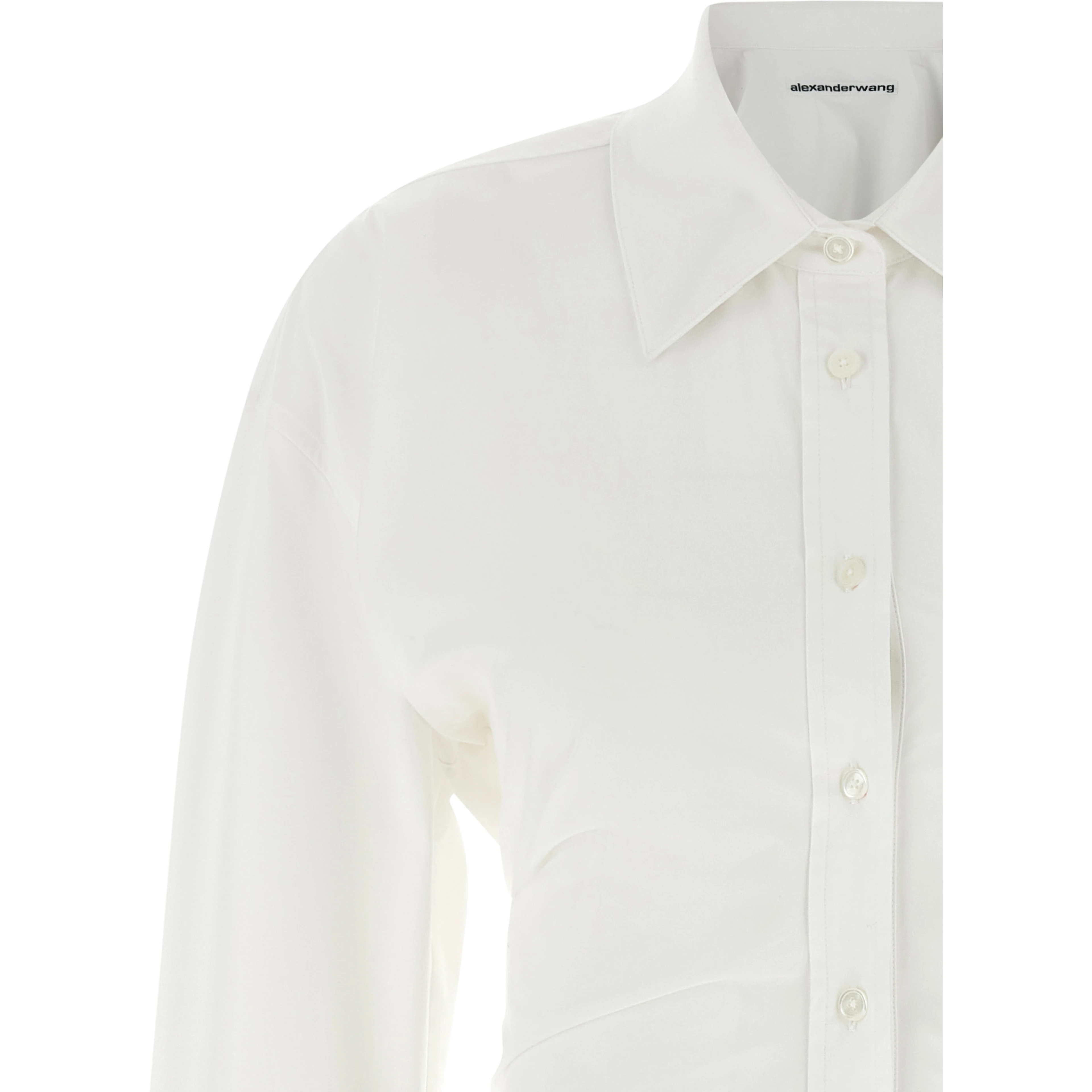 White Cotton Short Dress