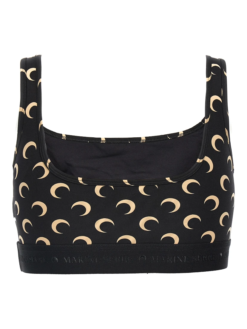 Black Polyamide Sport Bra