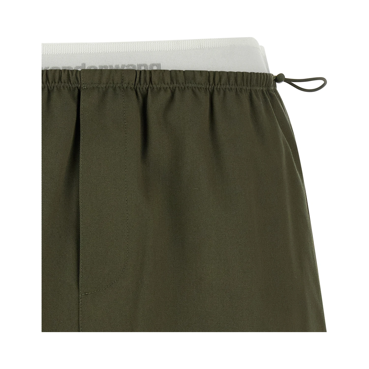 Bicolor Cotton Long Skirt
