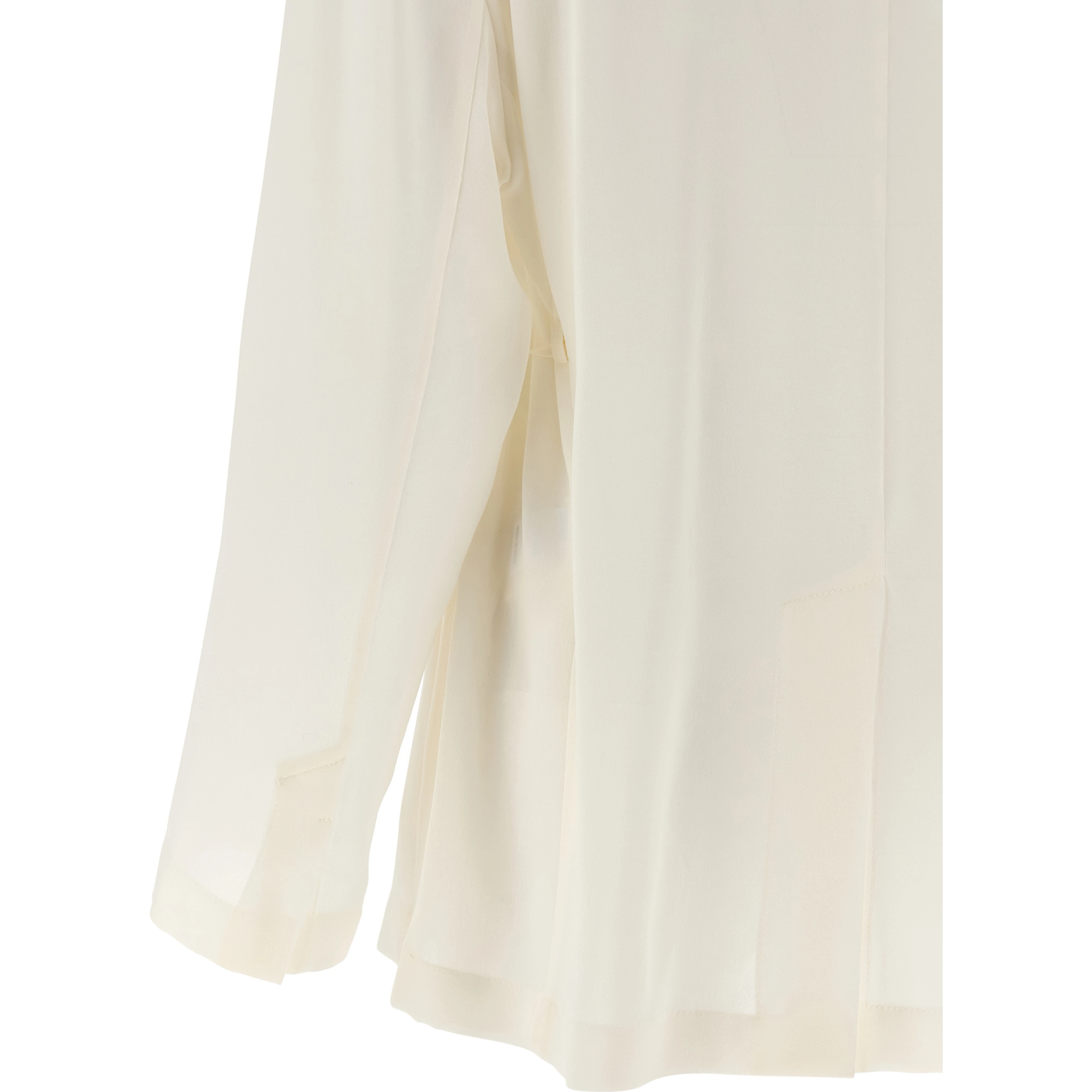 Beige Silk Blazer