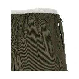 Bicolor Cotton Long Skirt